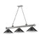 Z-Lite Cordon 3 Light Billiard, Brushed Nickel & Matte Black 2306-3BN-MB15 - alternate 5